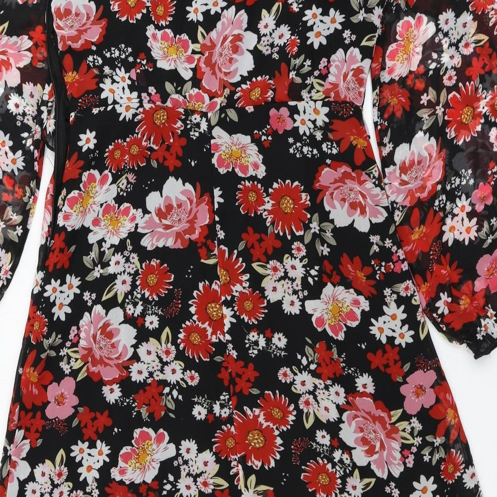 Quiz Womens Multicoloured Floral  A-Line  Size 12