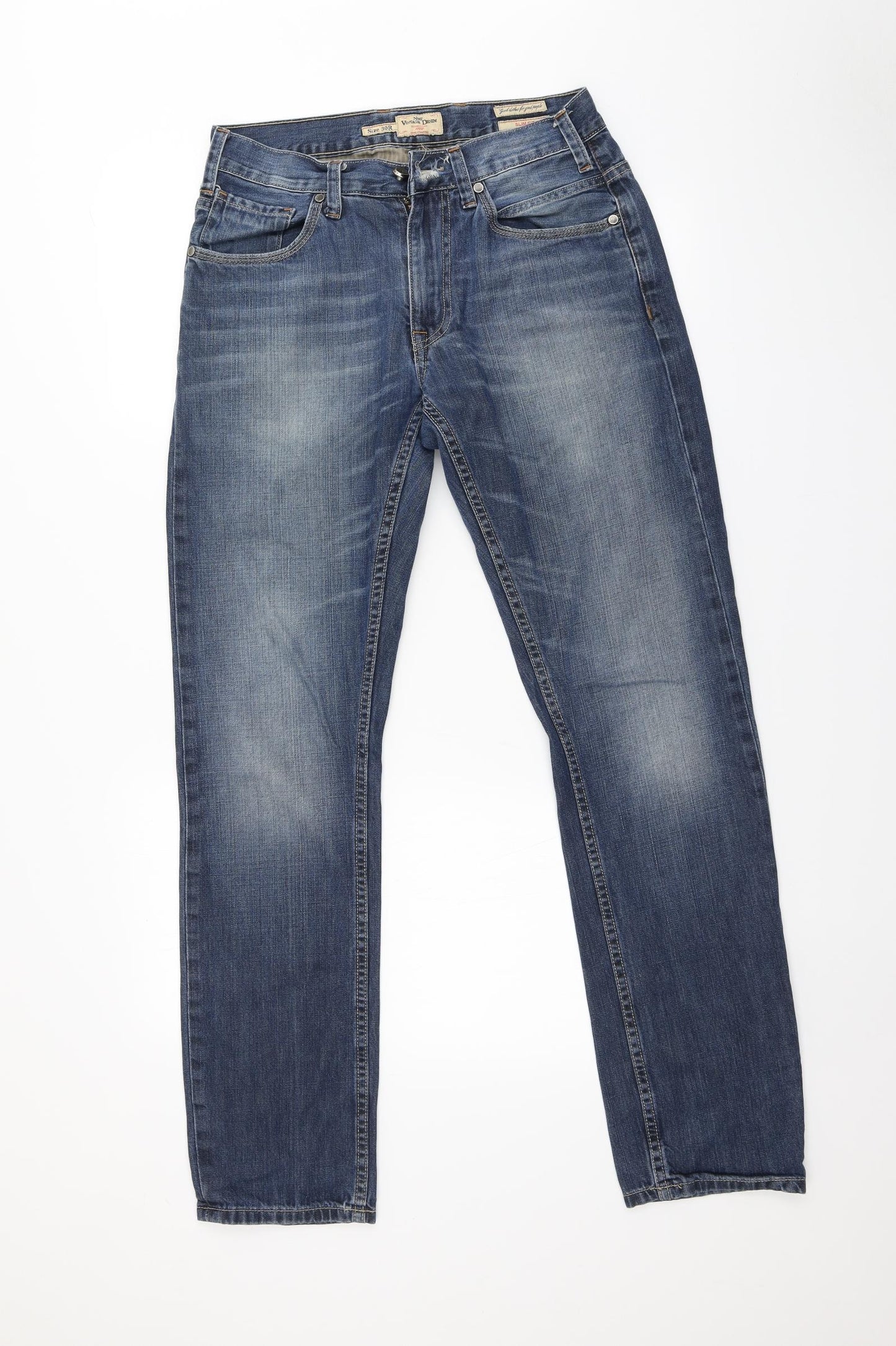 NEXT Womens Blue   Straight Jeans Size 30 L31 in