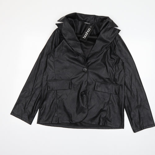 Boohoo Womens Black   Jacket  Size 12