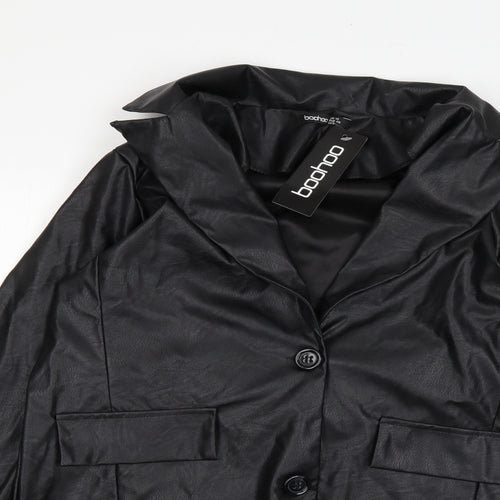 Boohoo Womens Black   Jacket  Size 12