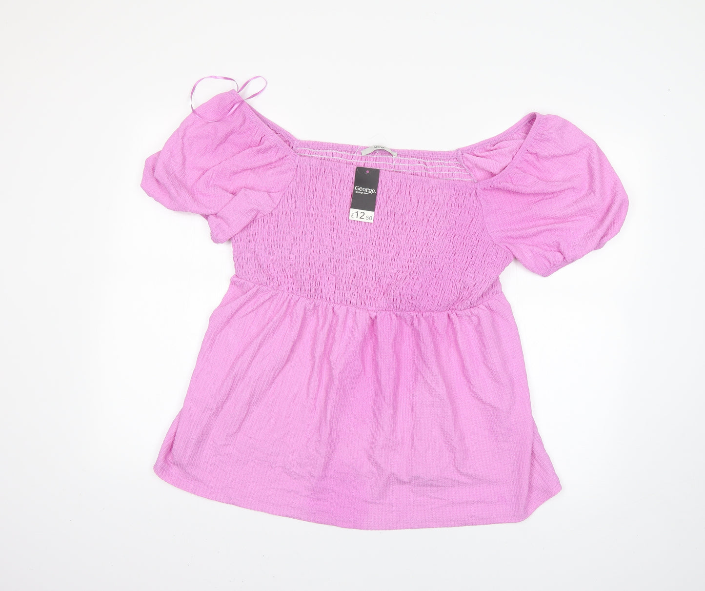George Womens Pink   Basic Blouse Size 16