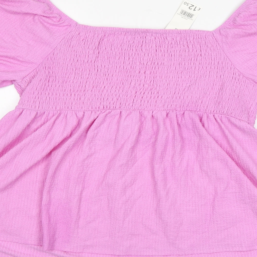 George Womens Pink   Basic Blouse Size 16