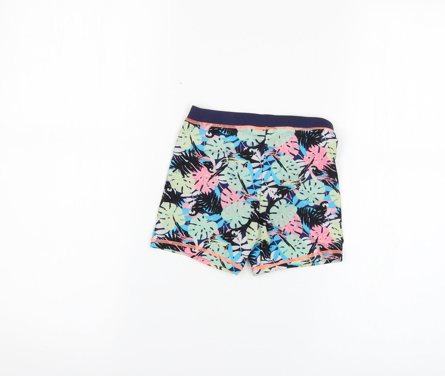 George Girls Black Floral  Sweat Shorts Size 4-5 Years