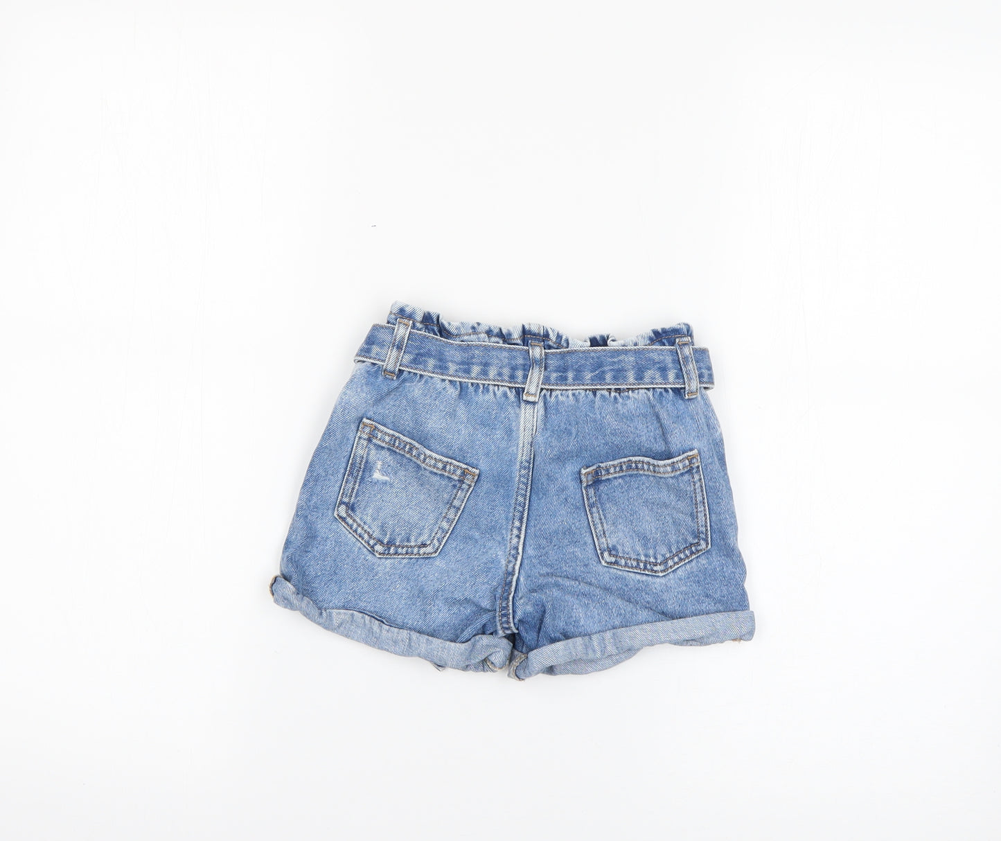 River Island Girls Blue   Cut-Off Shorts Size 2-3 Years