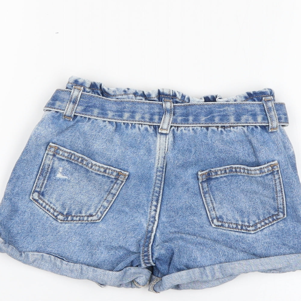 River Island Girls Blue   Cut-Off Shorts Size 2-3 Years