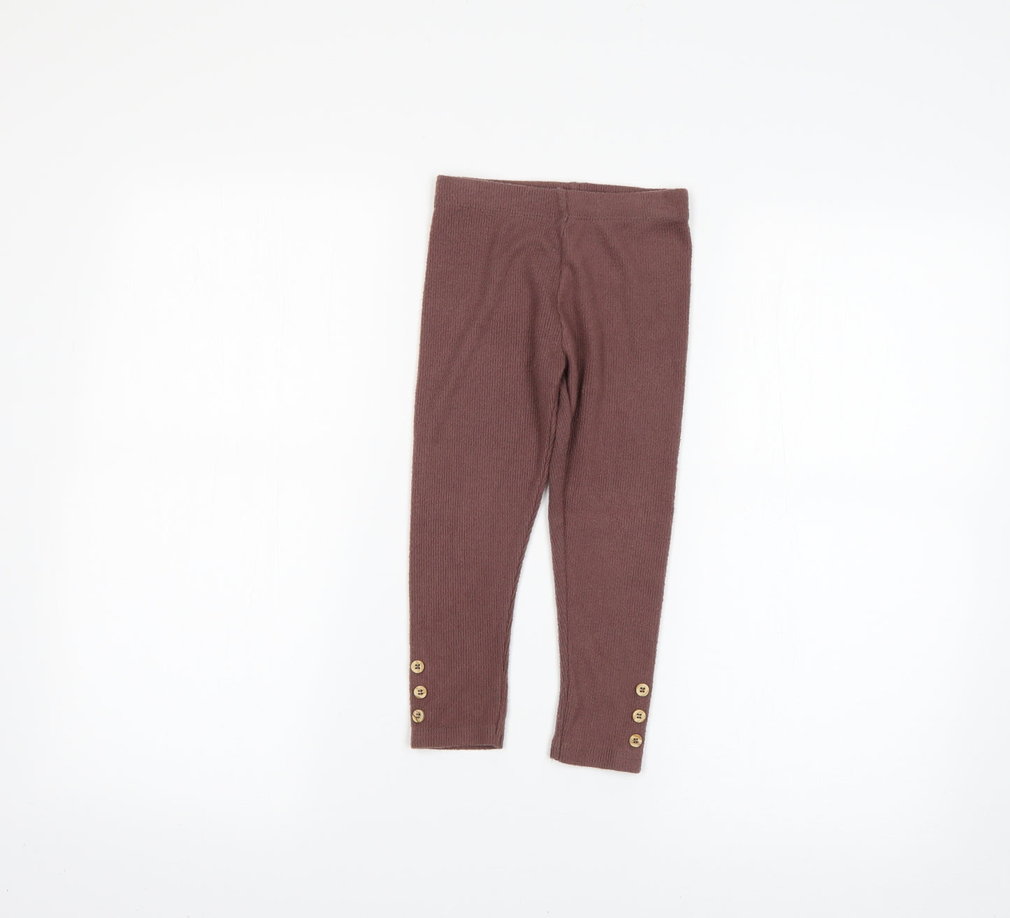 George Girls Brown   Sweatpants Trousers Size 3-4 Years