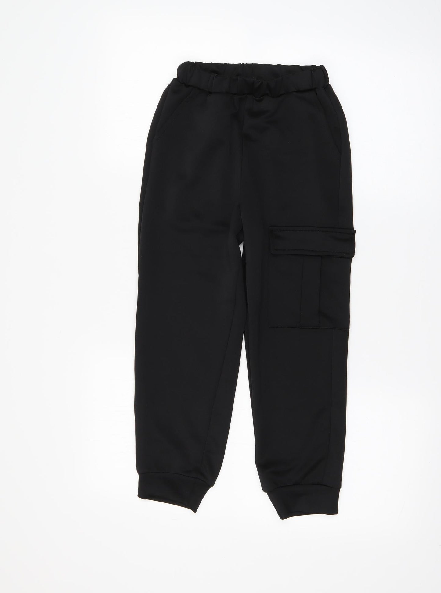 SheIn Girls Black   Cargo Trousers Size 7 Years