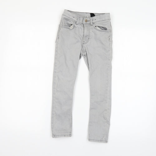 H&M Girls Grey   Straight Jeans Size 5-6 Years