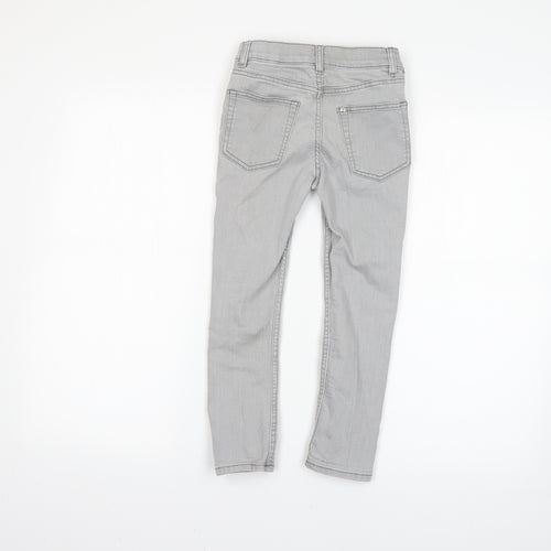 H&M Girls Grey   Straight Jeans Size 5-6 Years