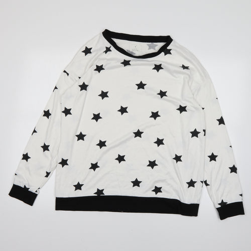 Matalan Mens White Polka Dot  Pullover Jumper Size L