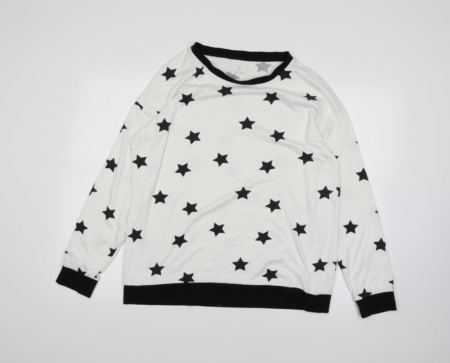 Matalan Mens White Polka Dot  Pullover Jumper Size L