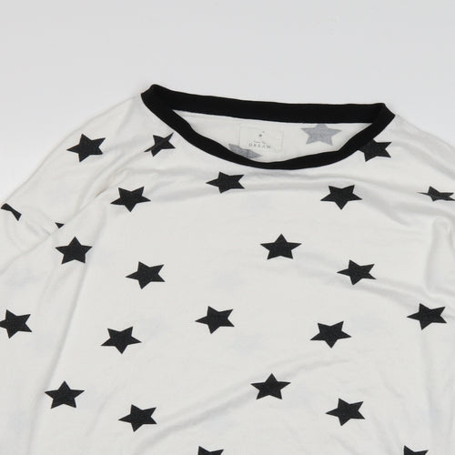 Matalan Mens White Polka Dot  Pullover Jumper Size L