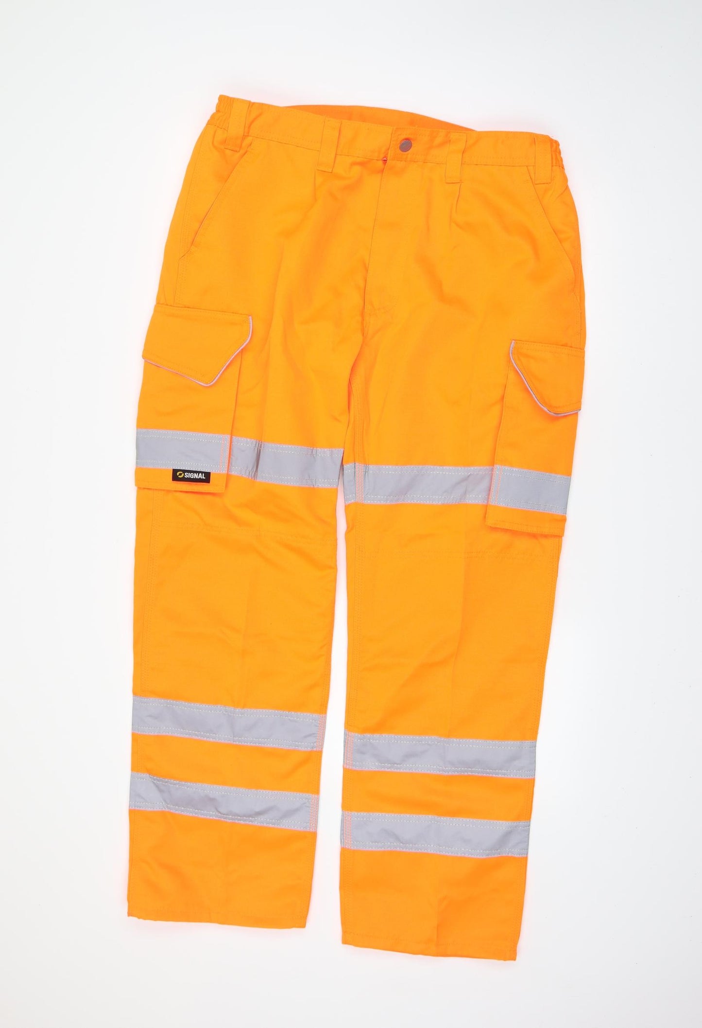 Signal Mens Orange   Cargo Trousers Size 36 in L30 in