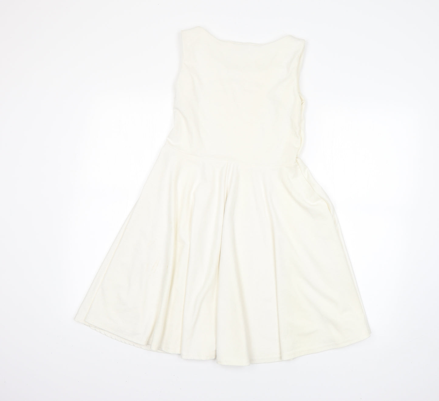CAT Womens White   A-Line  Size 12