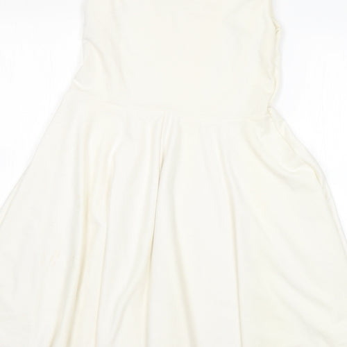 CAT Womens White   A-Line  Size 12