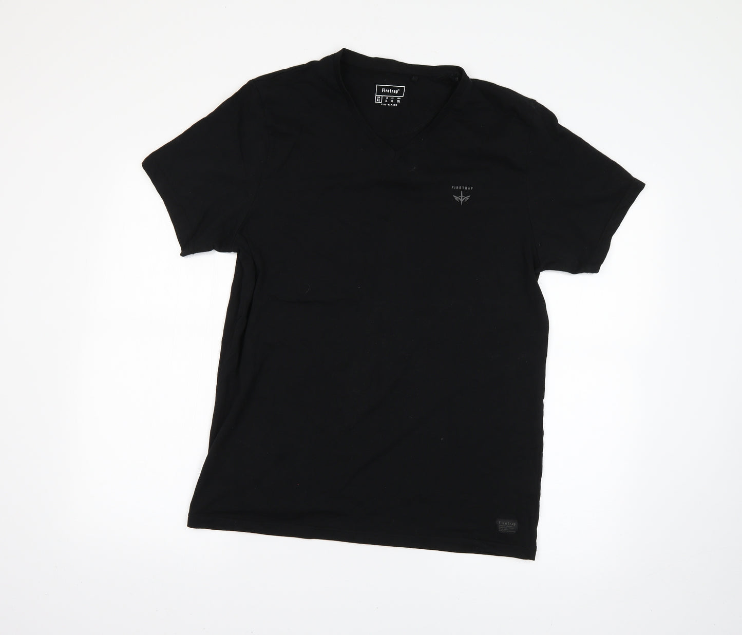 Firetrap Mens Black    T-Shirt Size XL