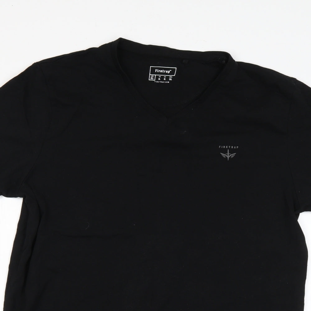 Firetrap Mens Black    T-Shirt Size XL