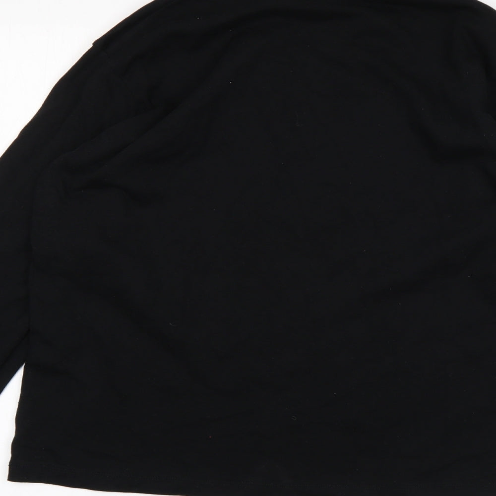 Uni Womens Black   Basic T-Shirt Size S