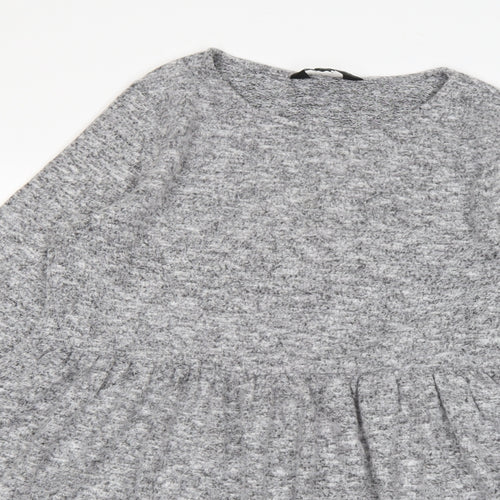 Dorothy Perkins Womens Grey   Basic T-Shirt Size 12