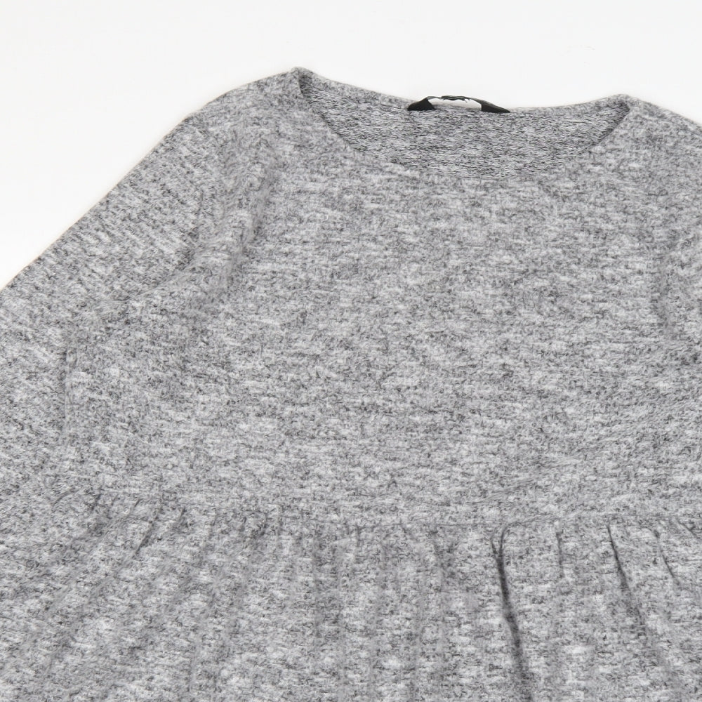 Dorothy Perkins Womens Grey   Basic T-Shirt Size 12
