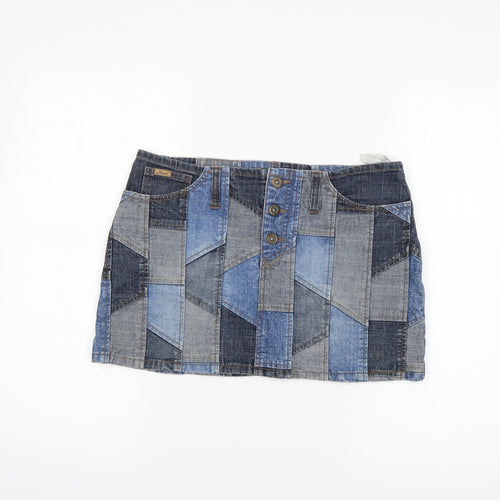 HOOCH Womens Blue   Mini Skirt Size 12