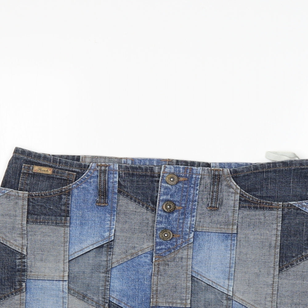 HOOCH Womens Blue   Mini Skirt Size 12