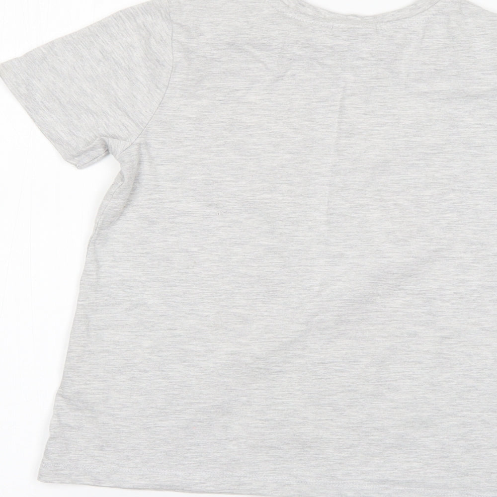 George Boys Grey   Basic T-Shirt Size 8-9 Years