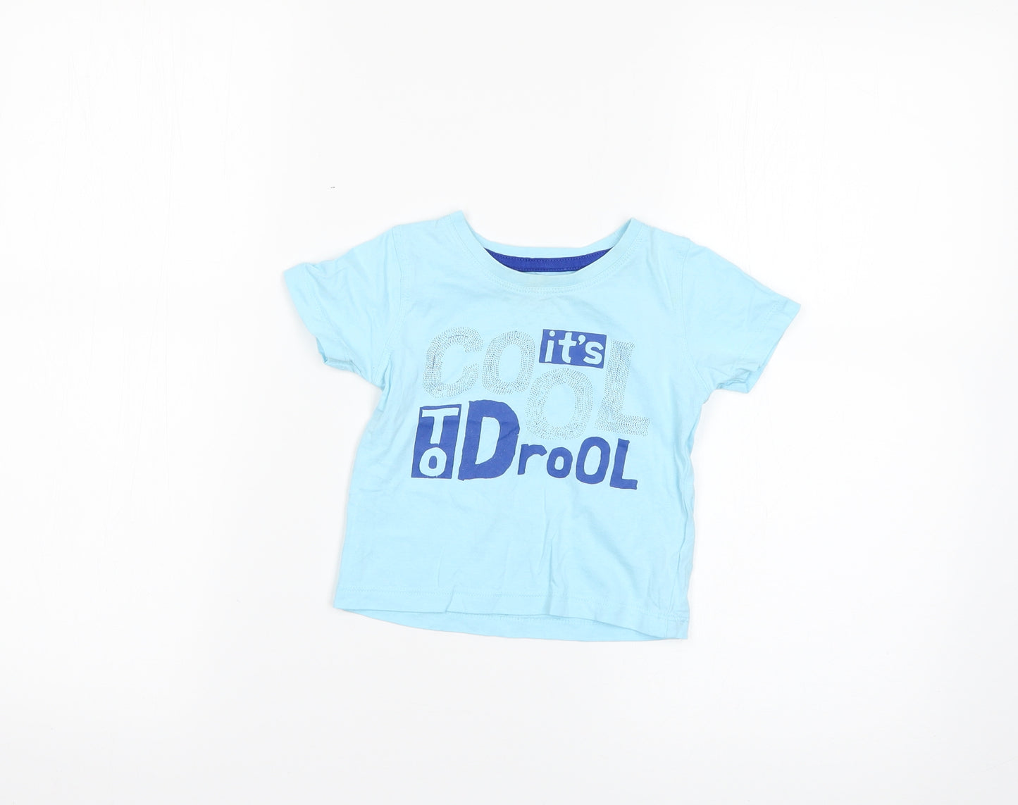 Rebel Baby Blue   Basic T-Shirt Size 18-24 Months