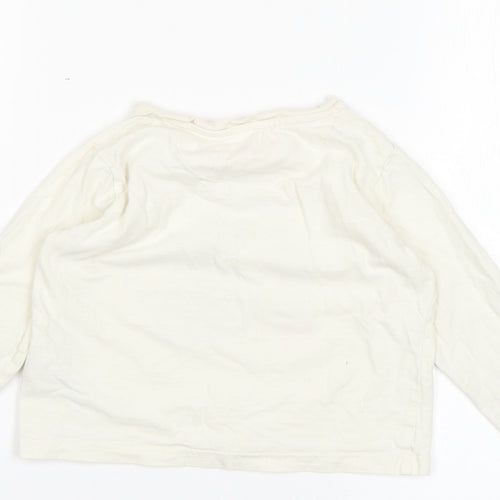 Marks and Spencer Girls White   Basic T-Shirt Size 2-3 Years