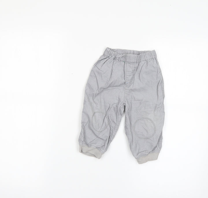 George Baby Grey Jogger Trousers Size 9-12 Months