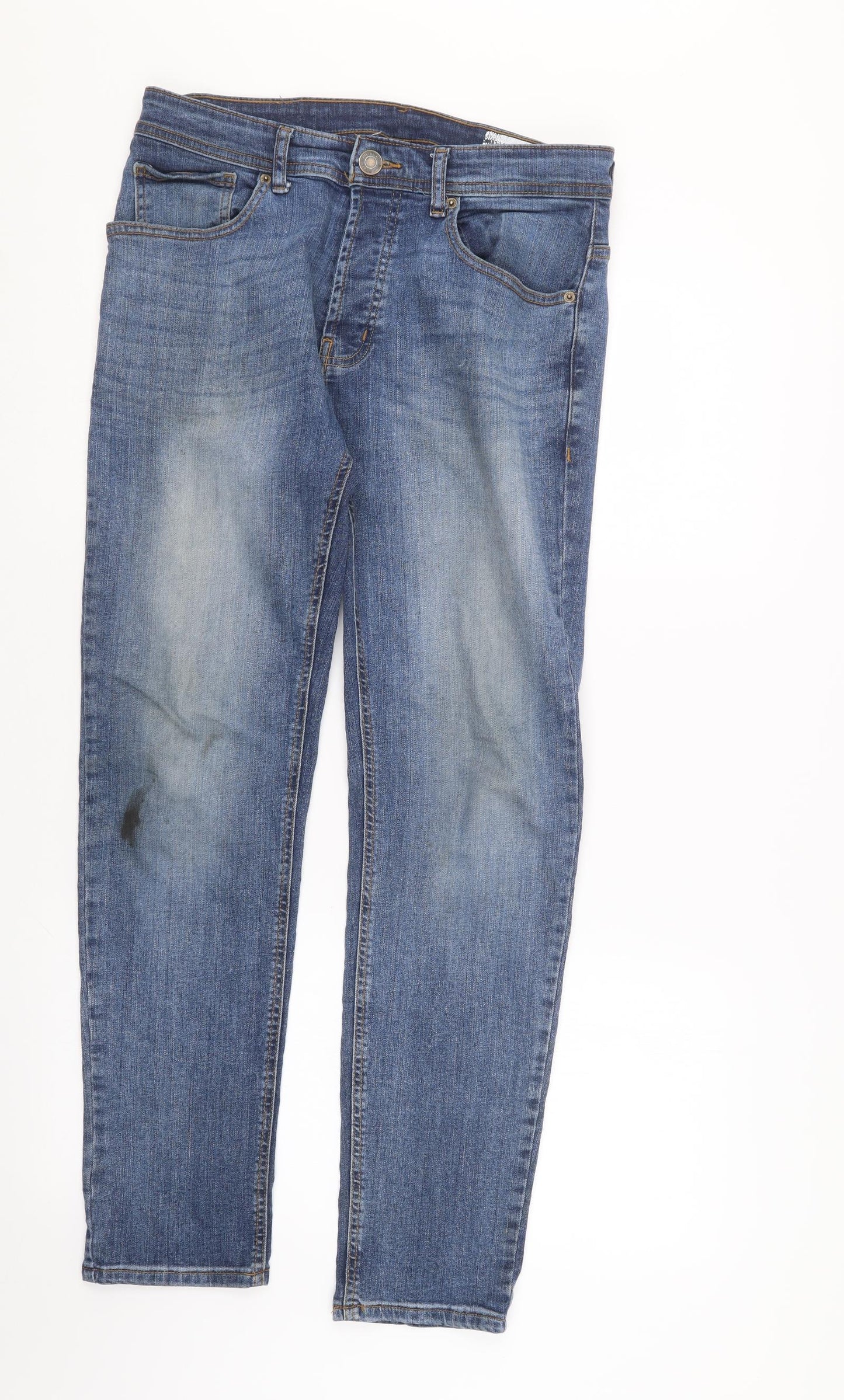 Denim Co. Mens Blue  Denim Straight Jeans Size 31 in L28 in