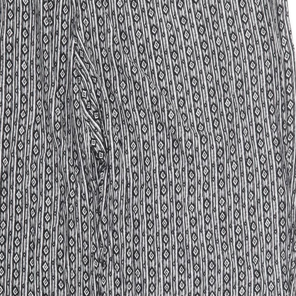George Womens Black Geometric  Trousers  Size 24 L29 in