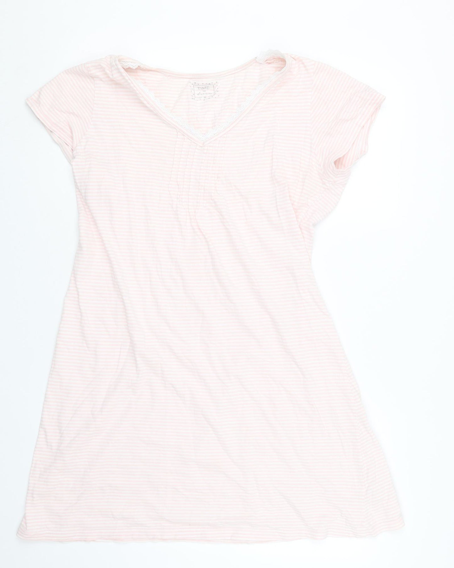 Matalan Womens Pink Striped  Top One Piece Size M