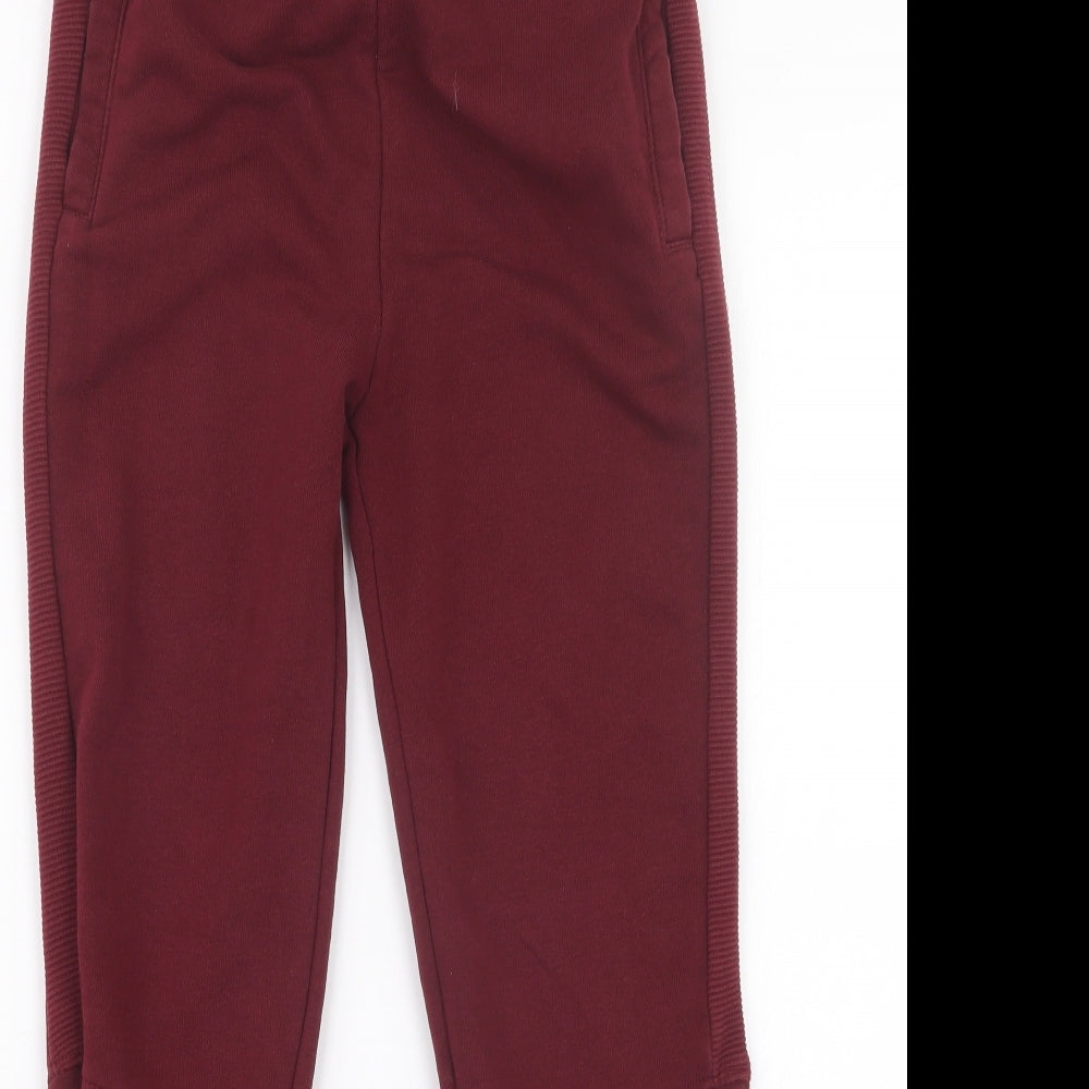TU Boys Red   Jogger Trousers Size 9 Years