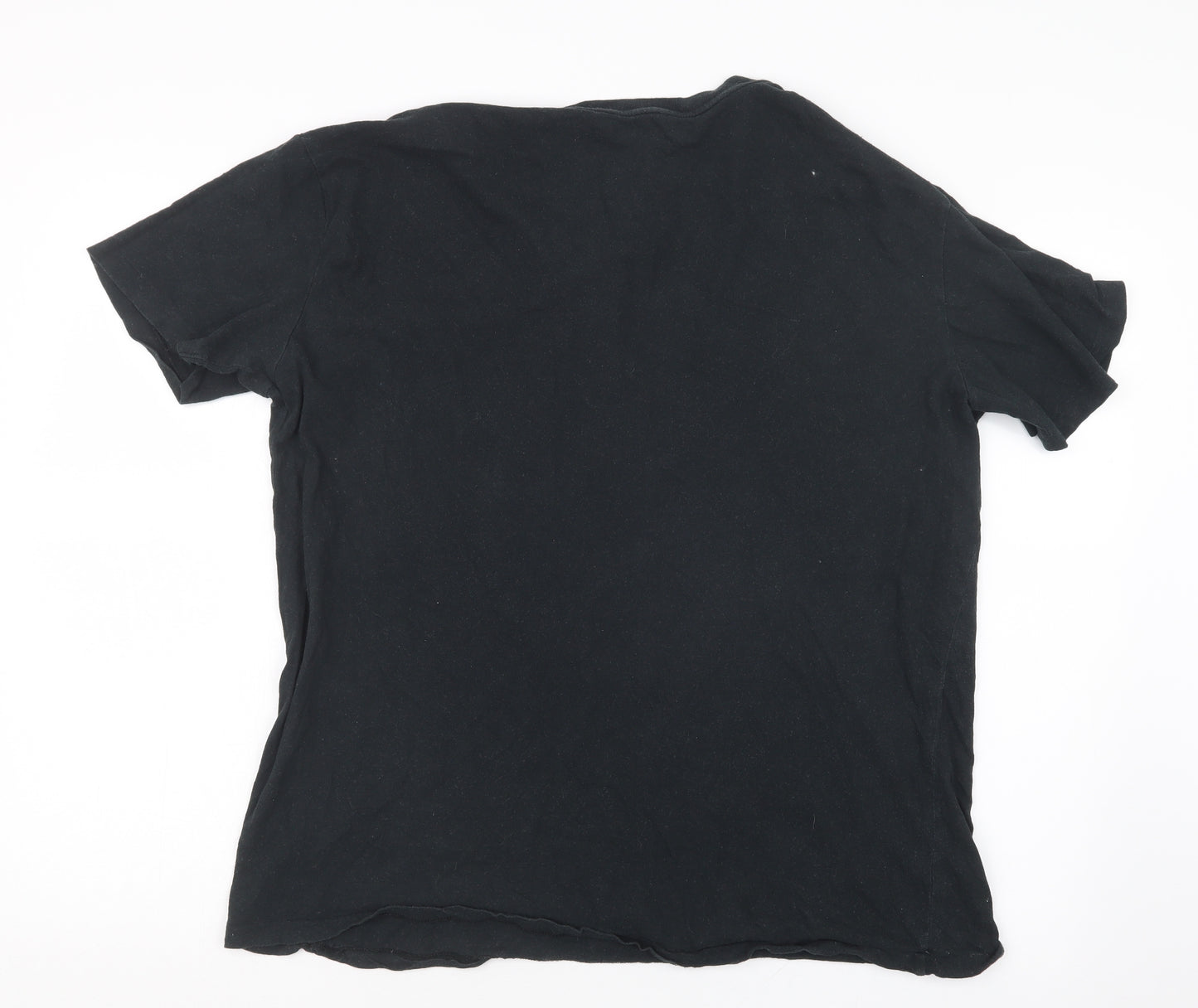 Ralph Lauren Mens Black    T-Shirt Size L