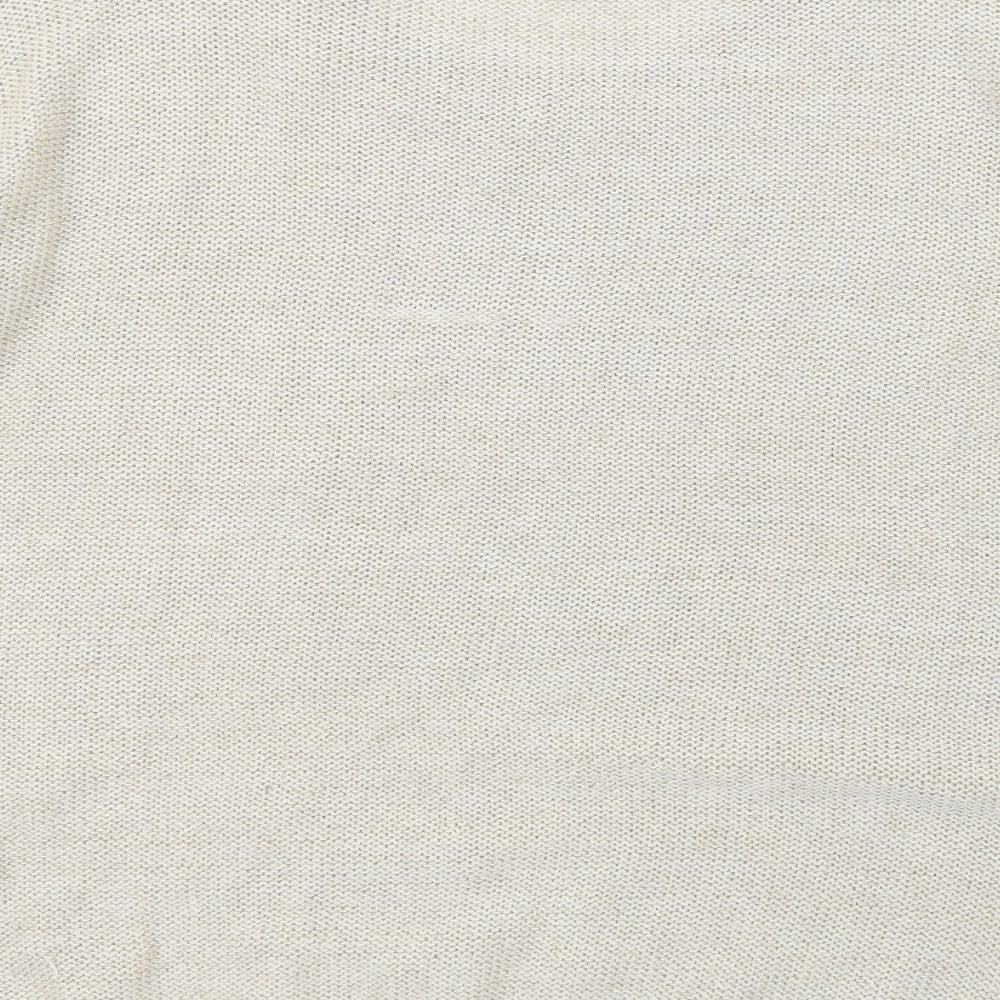 RESERVED Womens Beige  Knit Pullover Jumper Size S