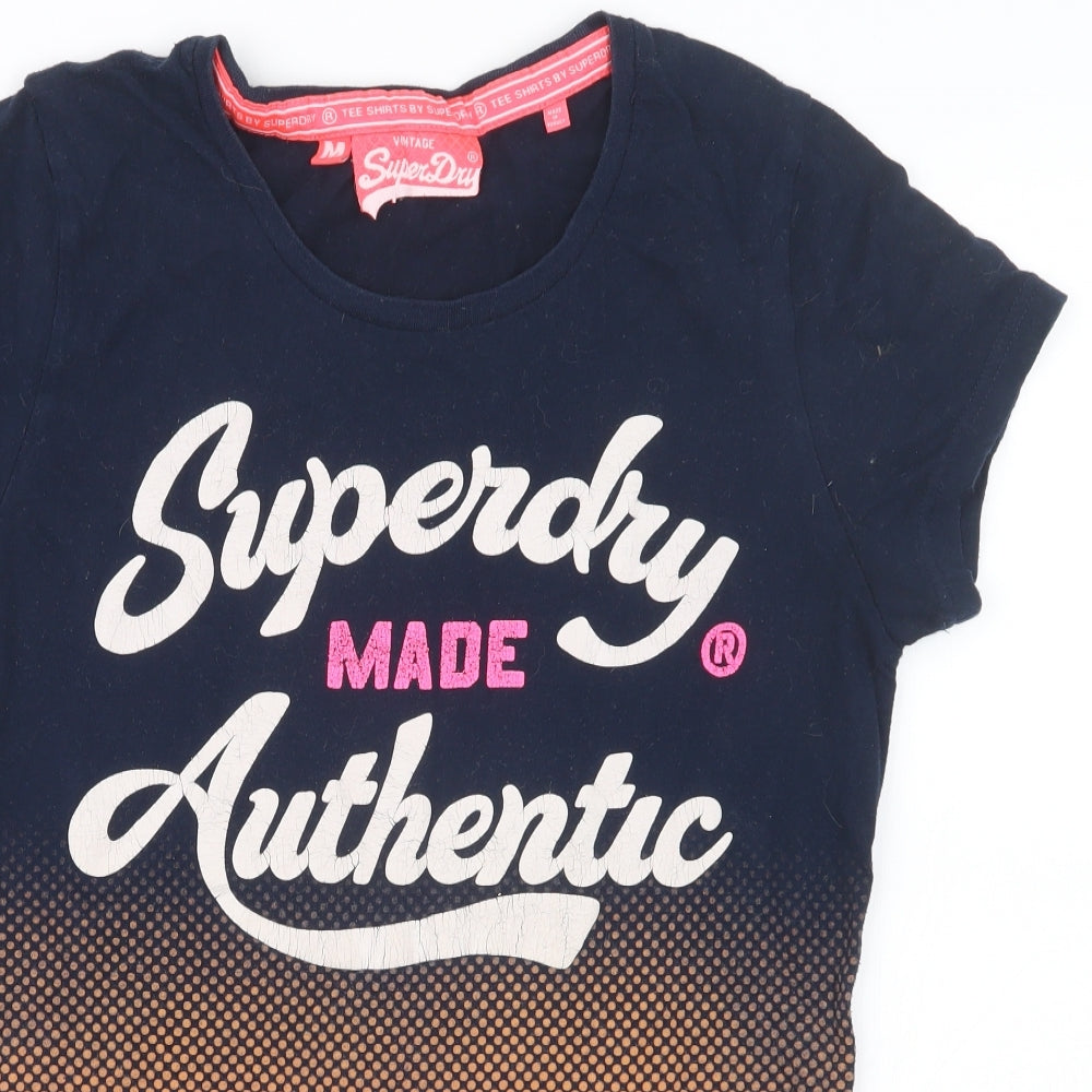 Superdry Womens Blue   Basic T-Shirt Size M
