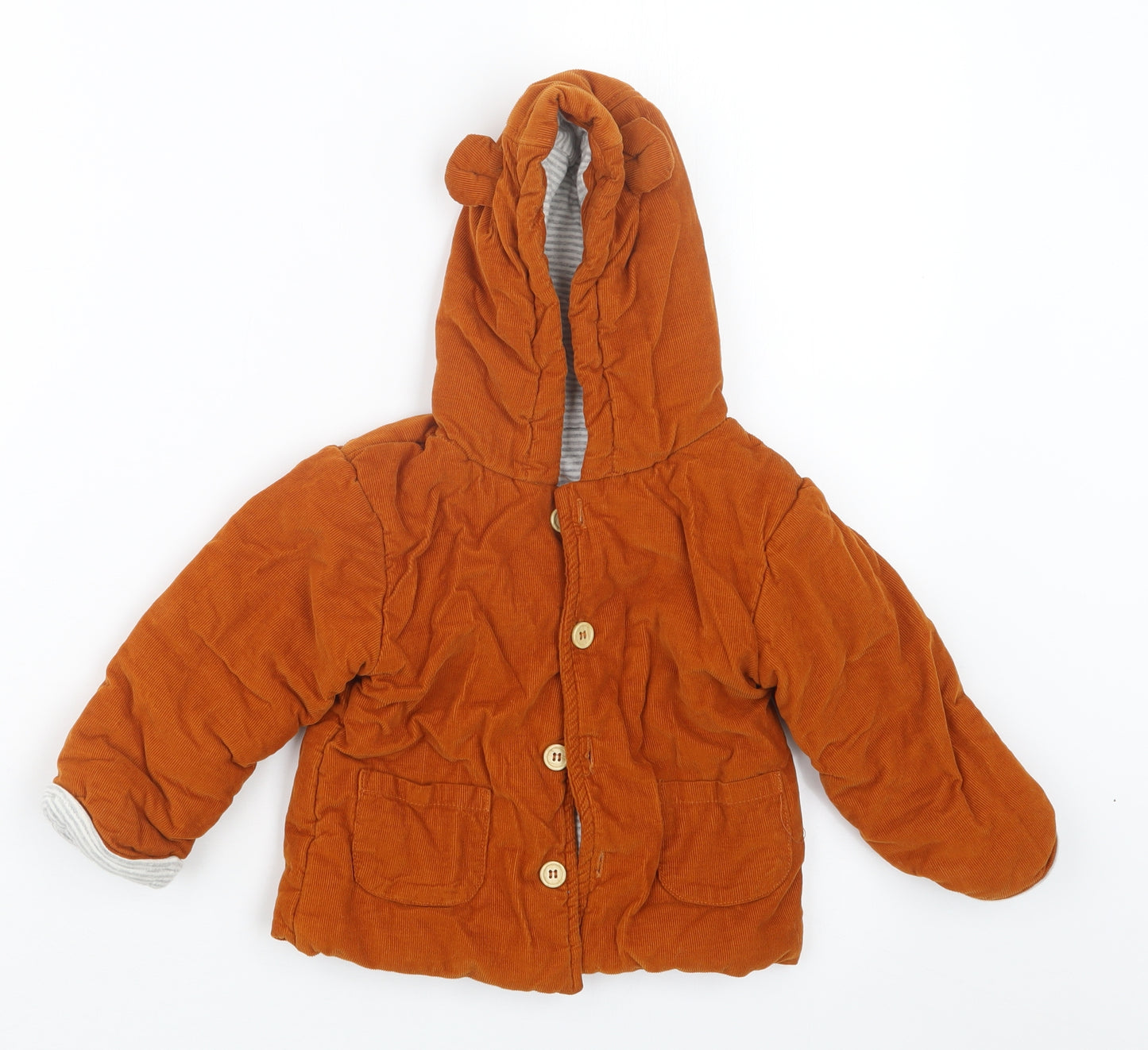 TU Boys Orange   Jacket  Size 12-18 Months
