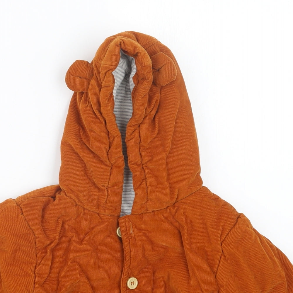TU Boys Orange   Jacket  Size 12-18 Months