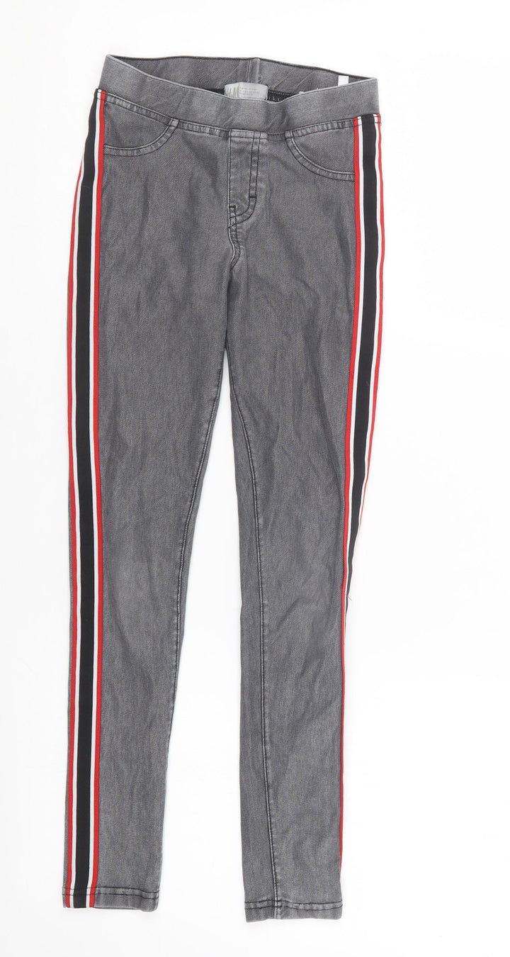 H&M Girls Grey Denim Jegging Jeans Size 10 Years