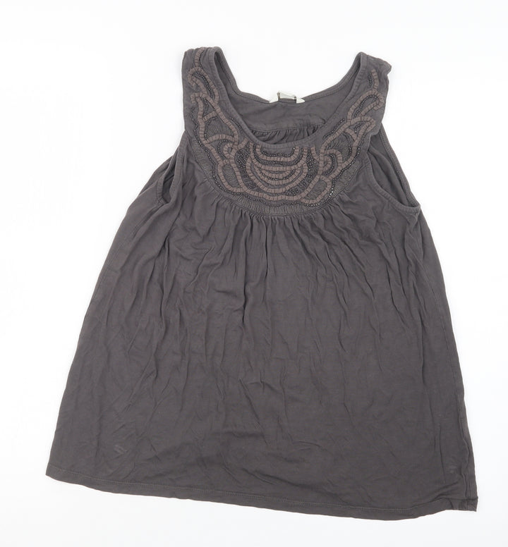 Monsoon Womens Brown Basic Tank Size 10