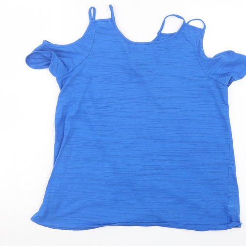 Papaya Womens Blue   Tunic Blouse Size 10