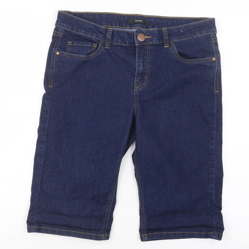 George Womens Blue  Denim Bermuda Shorts Size 12
