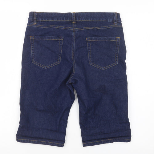 George Womens Blue  Denim Bermuda Shorts Size 12