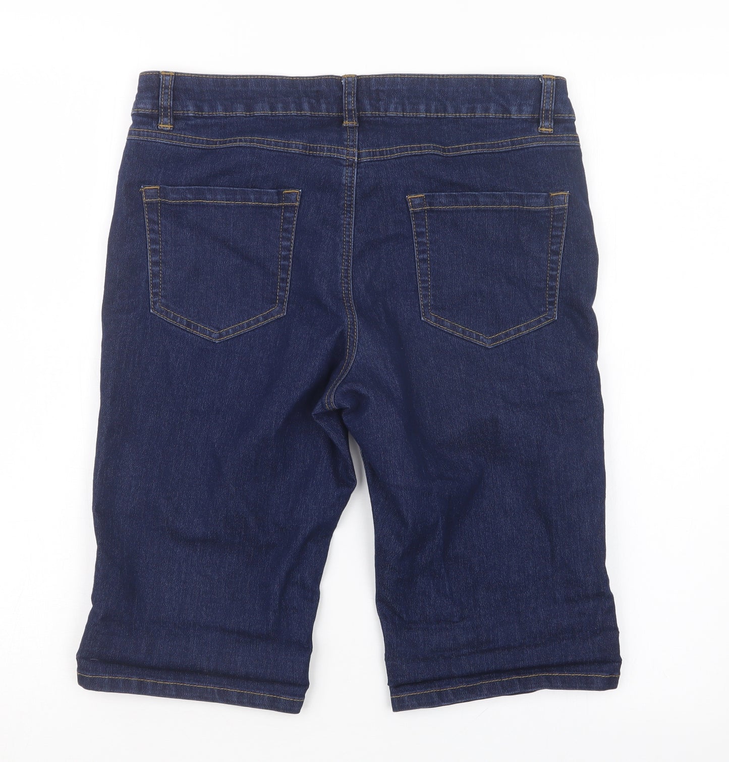 George Womens Blue  Denim Bermuda Shorts Size 12