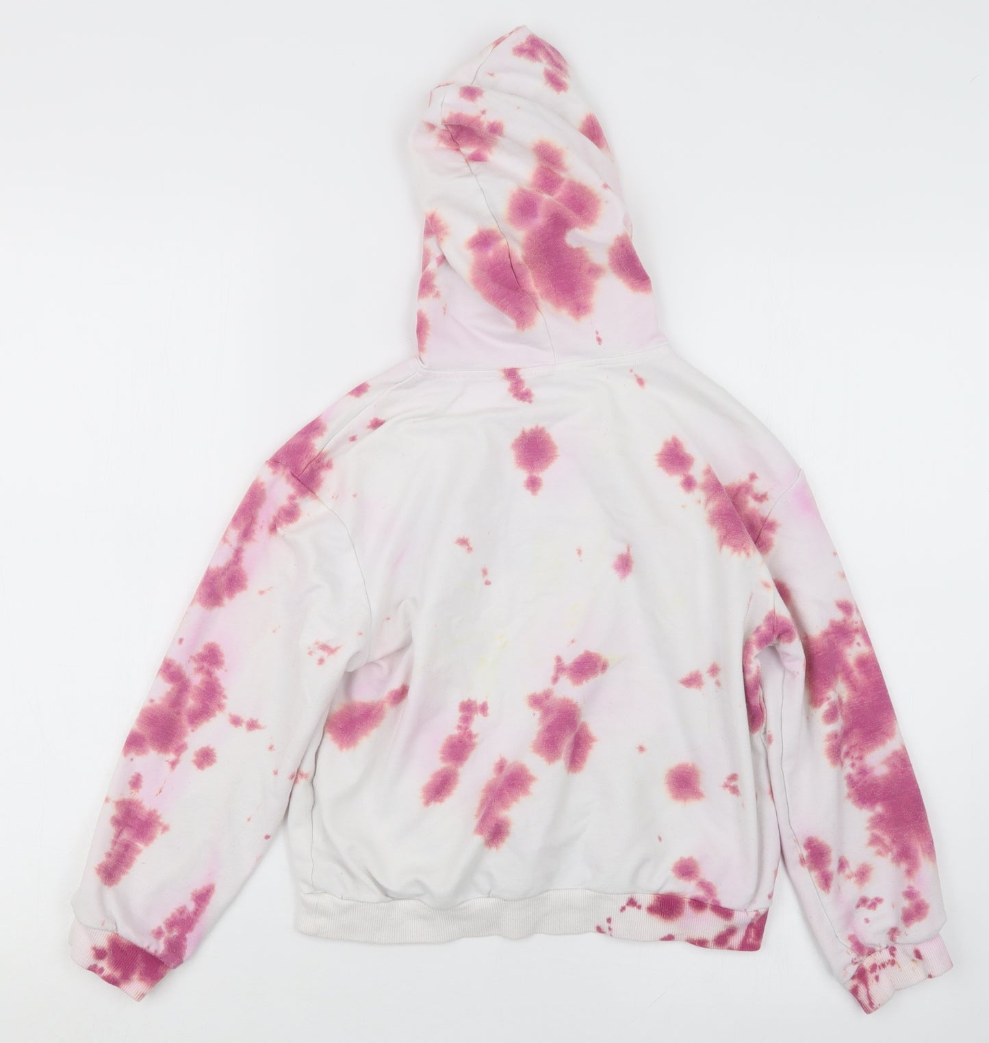 SheIn Girls Pink Geometric  Pullover Hoodie Size 9 Years