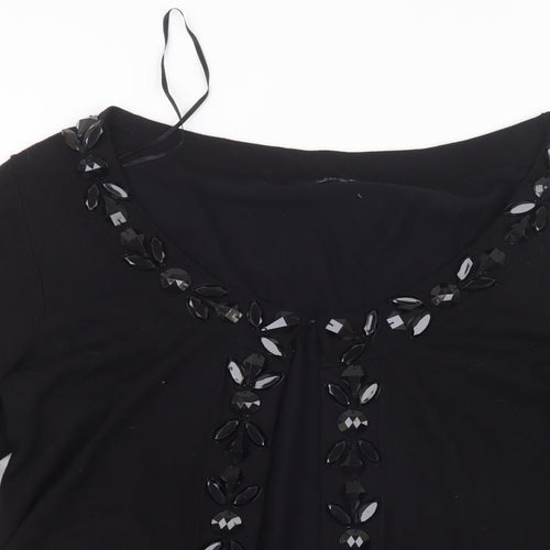 Per Una Womens Black   Cardigan Jumper Size 18