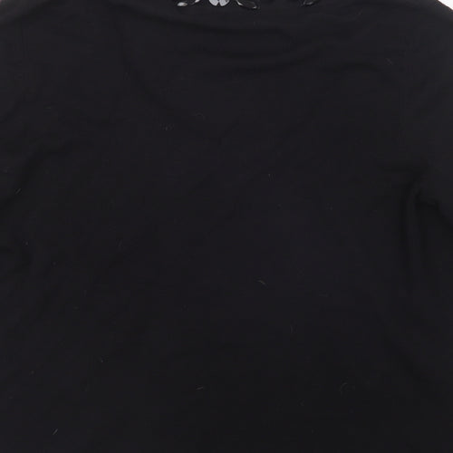 Per Una Womens Black   Cardigan Jumper Size 18