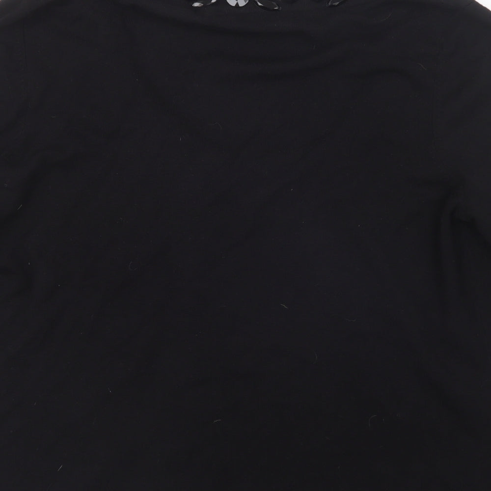 Per Una Womens Black   Cardigan Jumper Size 18