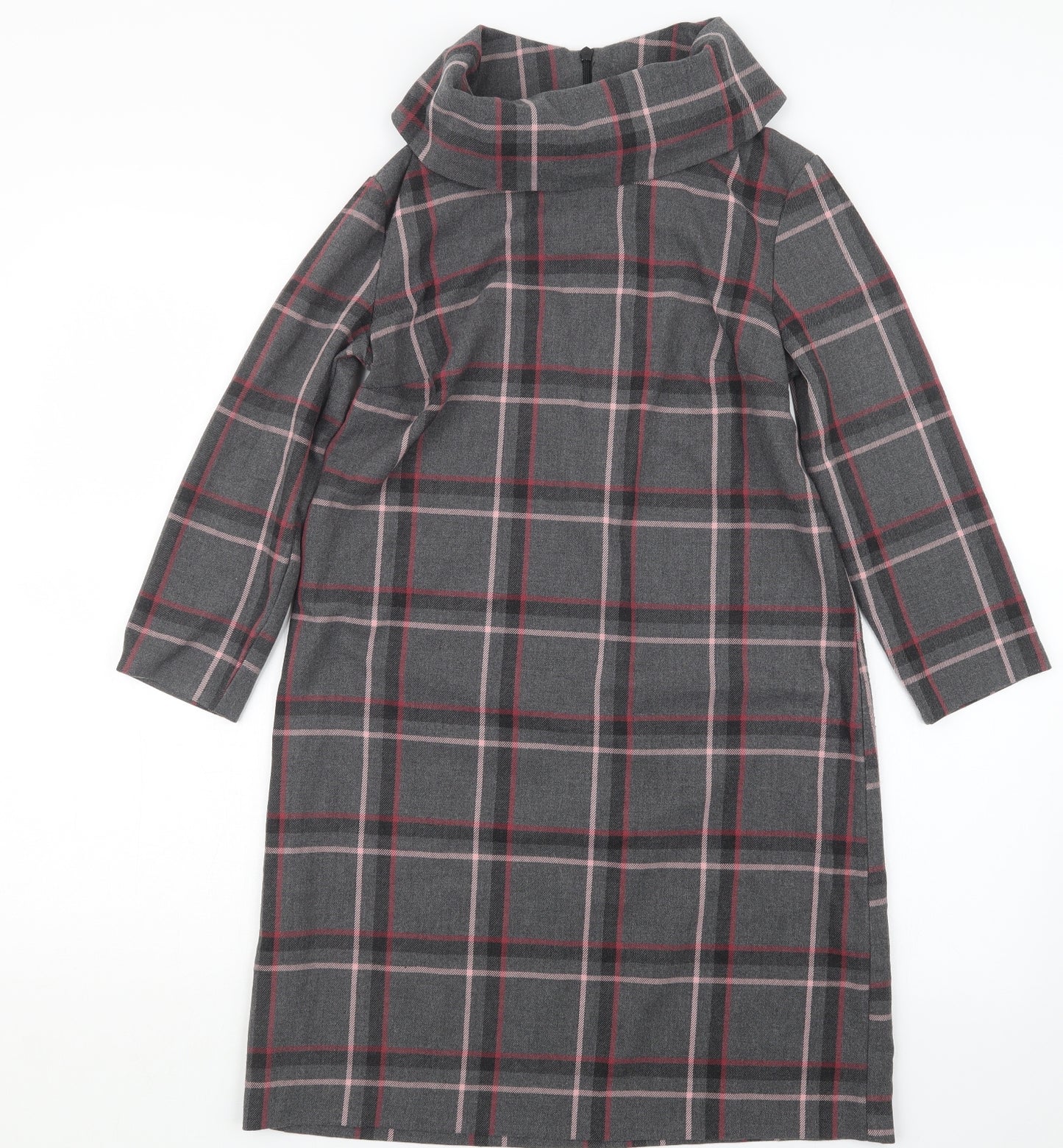 Mohito Womens Grey Check  Shirt Dress  Size 6